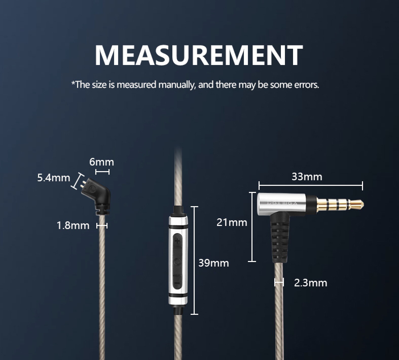 6N Occ Cable For QDC SIMGOT Weston TINHIFI AK TRN CCA KBEAR KZ In Ear Earphones