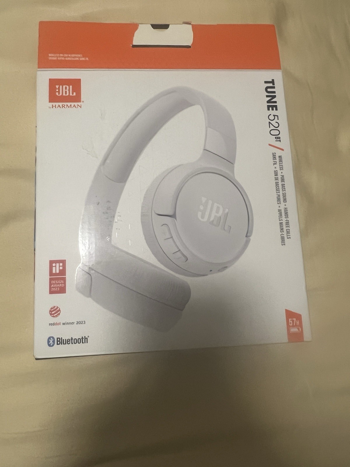 JBL Tune 520BT Bluetooth Wireless On-Ear Foldable Headphones