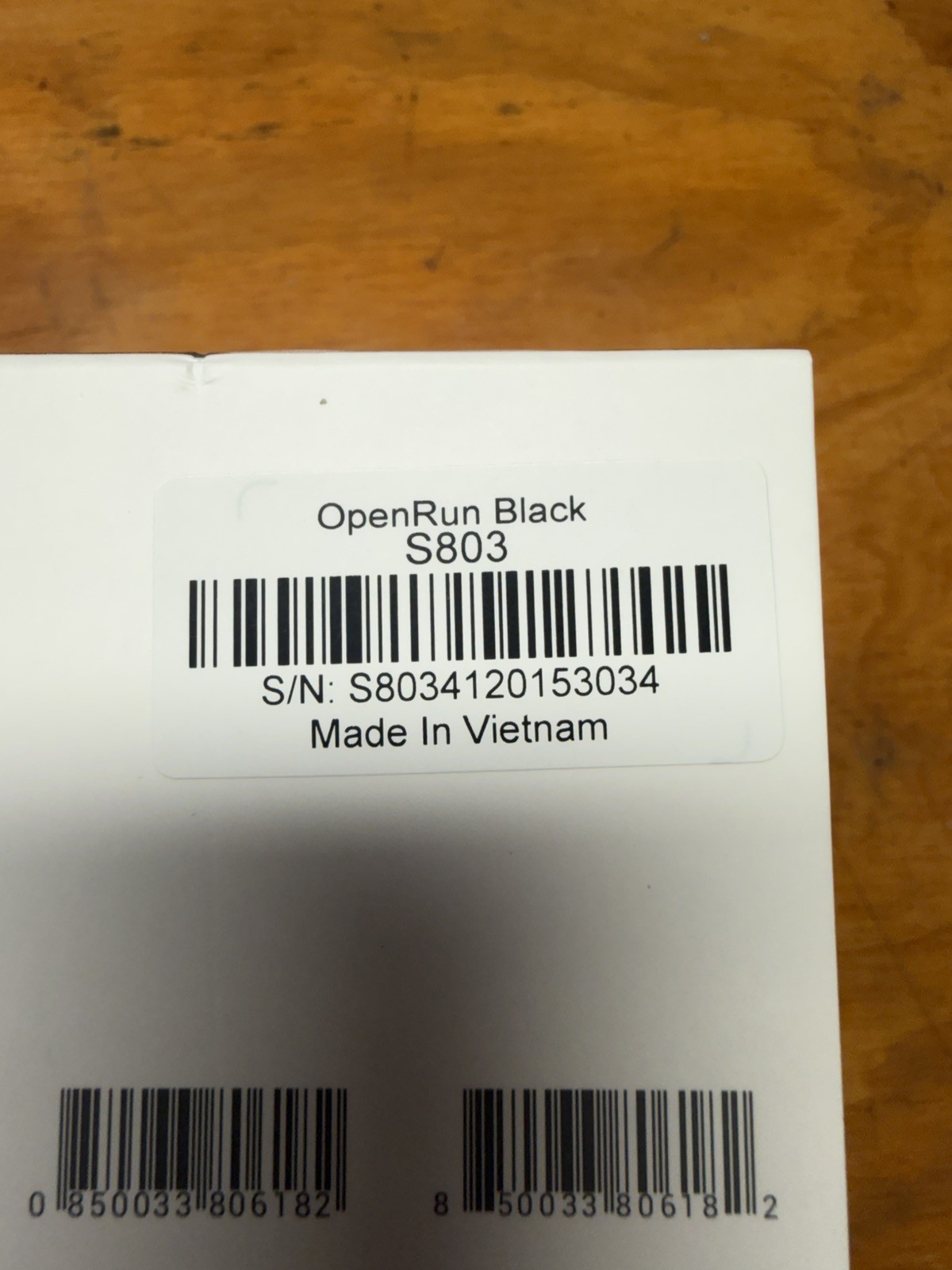 Shokz OpenRun Bone Conduction Open-Ear Endurance Headphones – Black (S803)