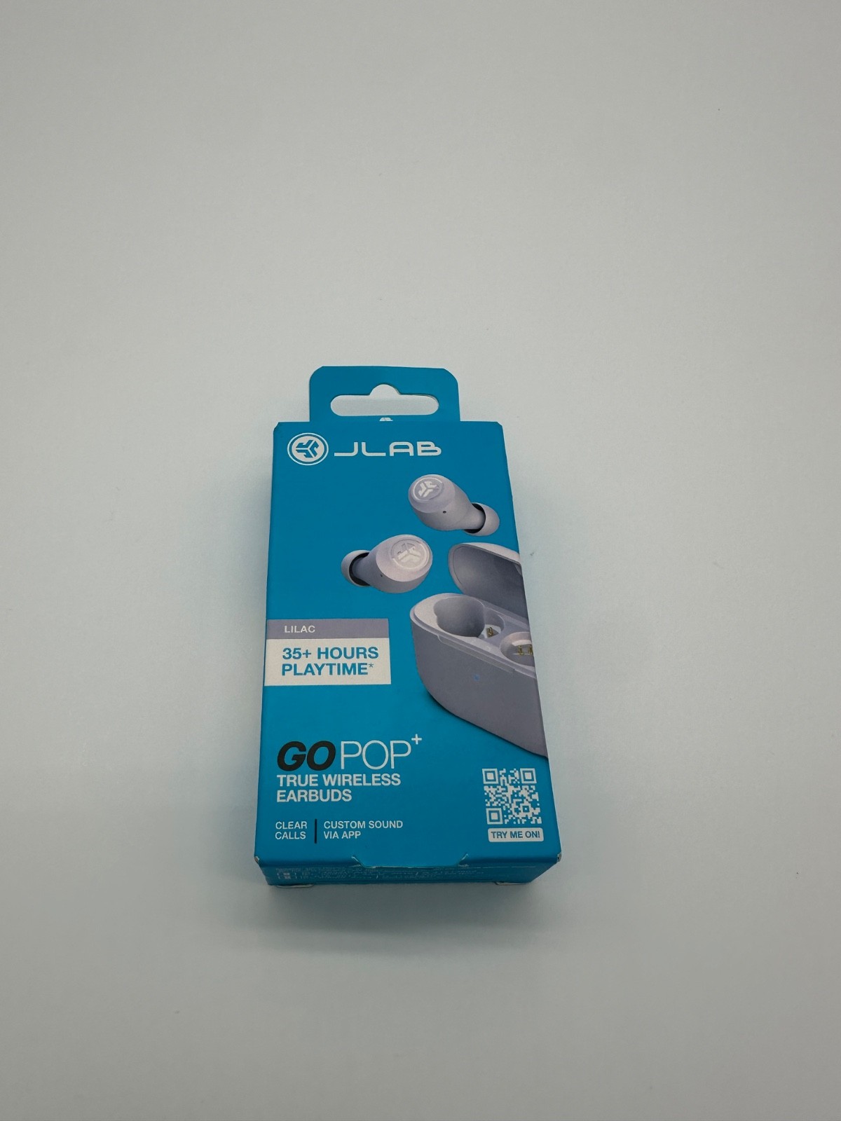 JLab Go Pop+ True Wireless Earbuds Lilac 35+ Hours Playtime Bluetooth
