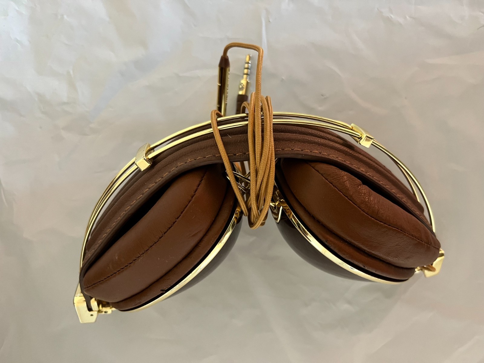 Skull Candy Supreme Sound x Roc Nation Aviator Headphones Brown / Gold Pre-Owned