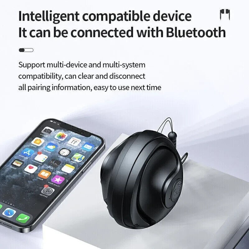 Ear Hook Mini Bluetooth 5.3 Headset TWS Earphones Earbuds Stereo Bass Headphones