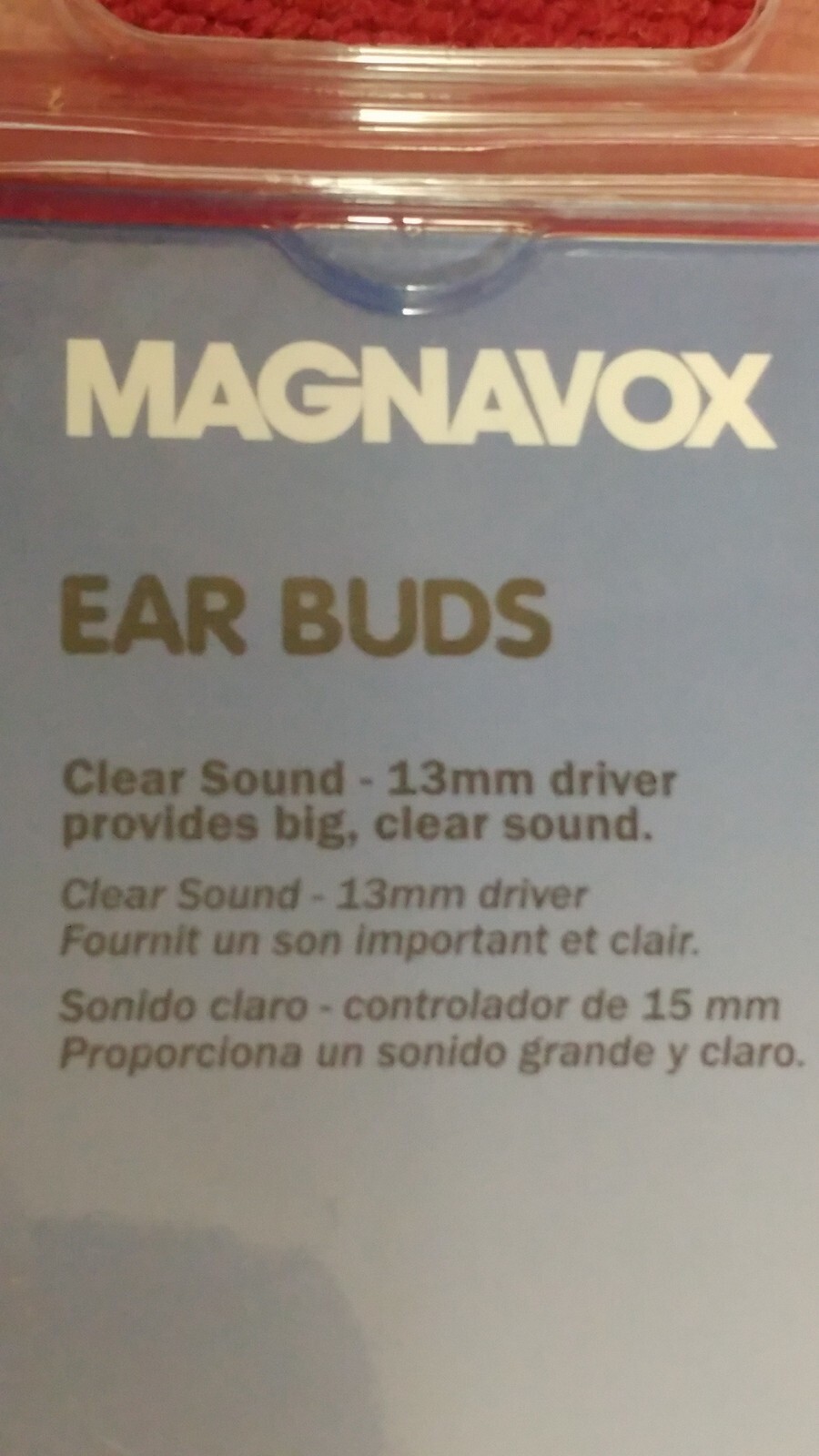 2 Count Magnavox MHP4804-BK Clear Sound Ear Buds Black 13 mm Driver 3.5 mm Jack