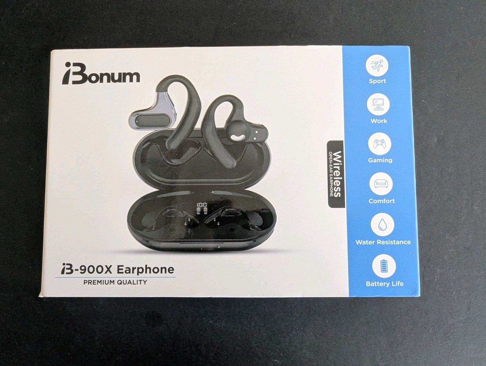 iBonum 900X Bluetooth 5.4 Wireless Earbuds Noise Cancelling Hi-Fi Waterproof
