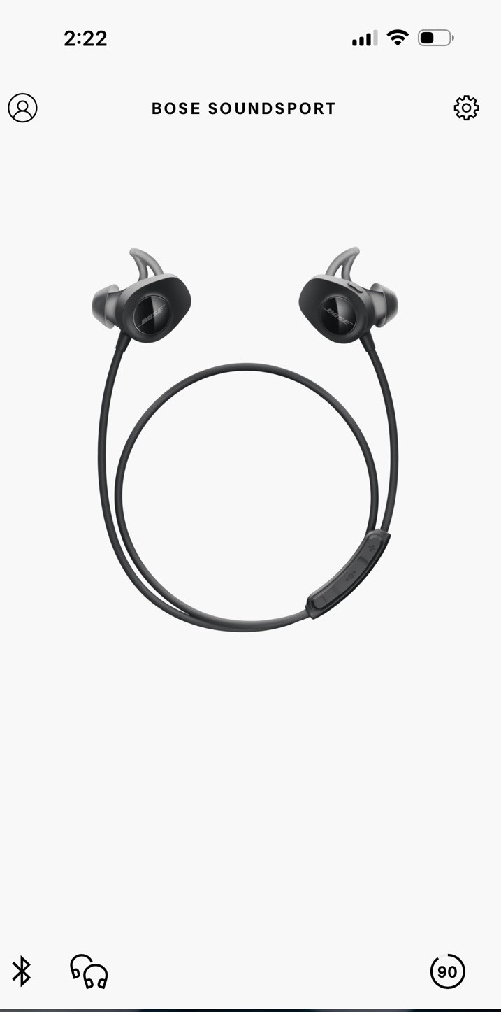 Bose SoundSport In-Ear Wireless Headphones Bluetooth Neckband Earbuds – Black