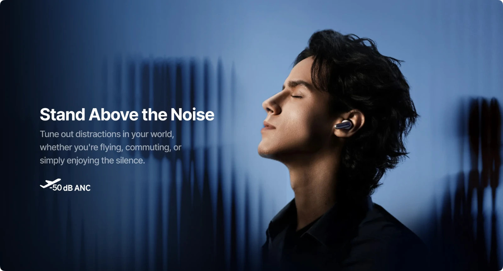Baseus & Bose Inspire XP1, ANC Active Noise-Cancelling Earbuds, 360 Dolby, 45H