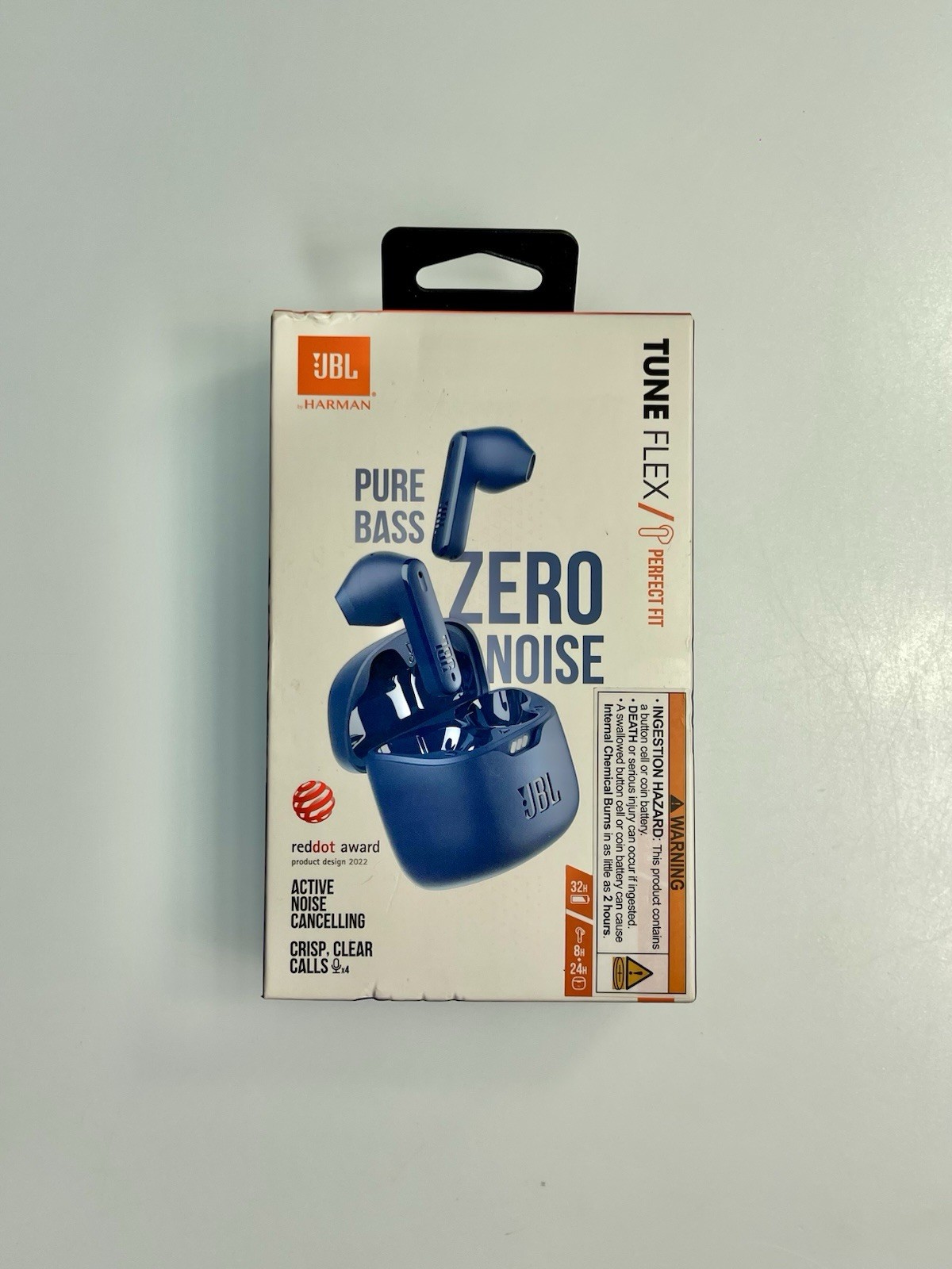 By Harman JBL Tune Flex True Wireless Bluetooth Noise Canceling Earbuds Blue