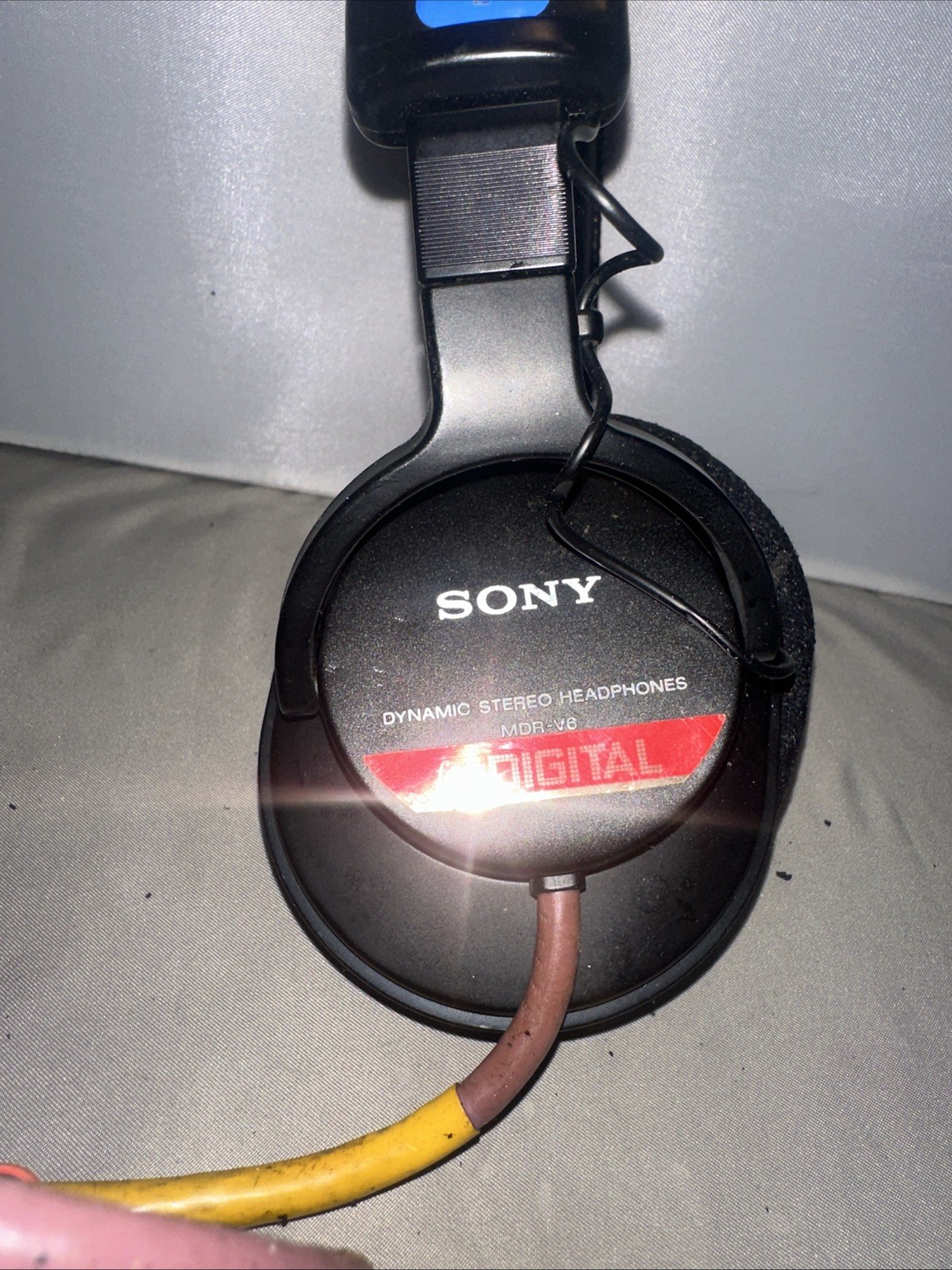 Sony MDR-V6 Over the Ear Headphones, Adjustable Head Band, Needs Ear Pads