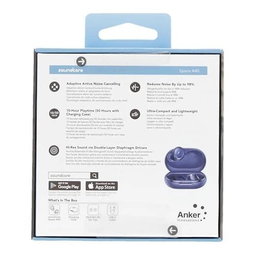 Auto-Adjustable Active Noise Cancelling Wireless Earbuds, Reduce Noise by Up to