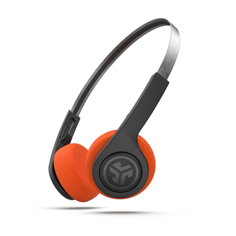 JLab Wireless Retro 1st Gen Headphones Bluetooth, Black, 80s 90s Style