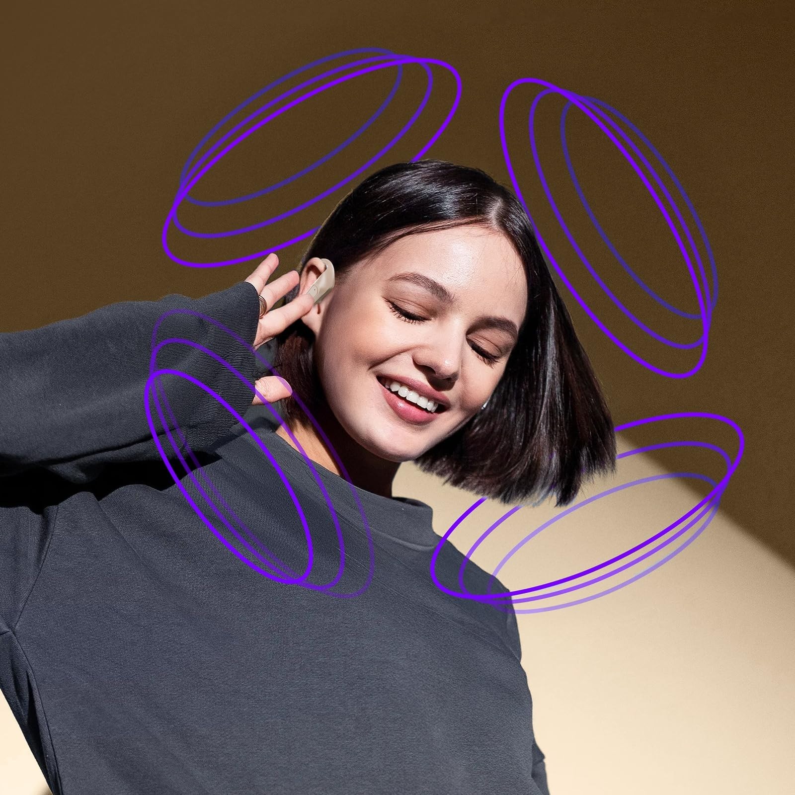 Active Noise Cancelling Wireless Earbuds, Bluetooth Headphones, 96Hrs Playback,