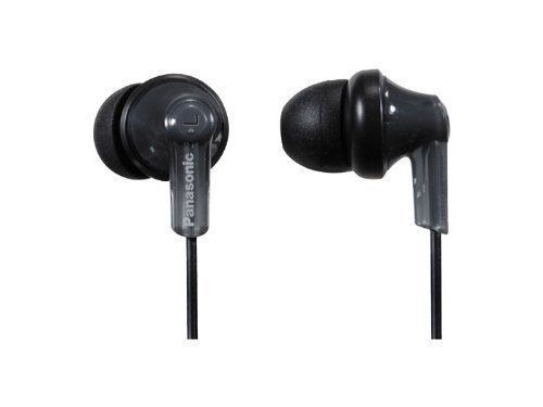 Panasonic RP-HJE120K Ergo Fit In-Ear Earbuds RP-HJE120-K Headphones Black