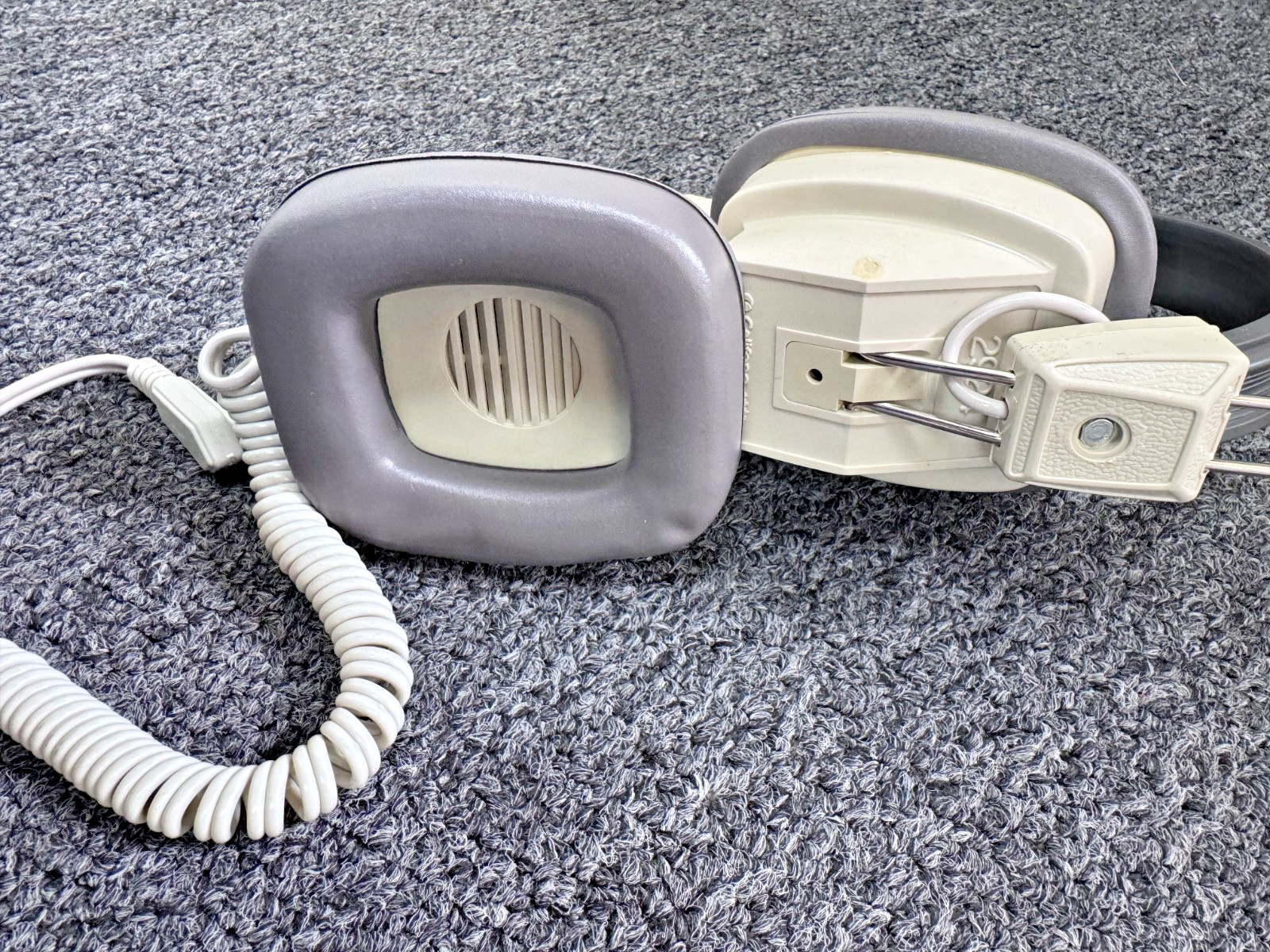 Set Of 3 Califone 2924 Headphones, 6ft Coiled Cord, UNTESTED