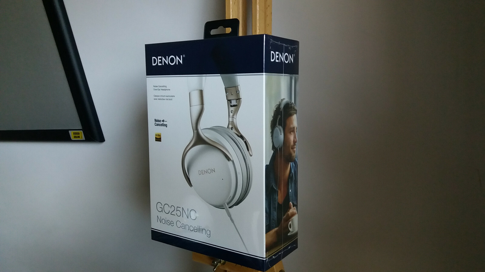 Denon AH-GC25NC White Noise Cancellation Headphones (Black & Withe)
