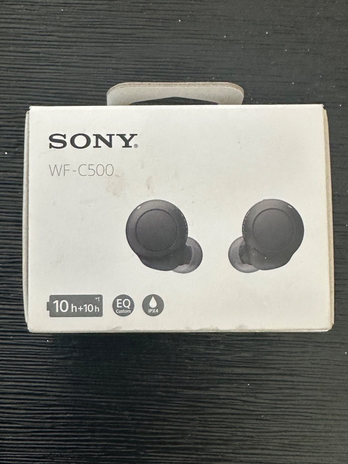 Sony: BLUETOOTH EARBUDS – Black (WF-C500) Wireless, w/ Mic, Water Resistant