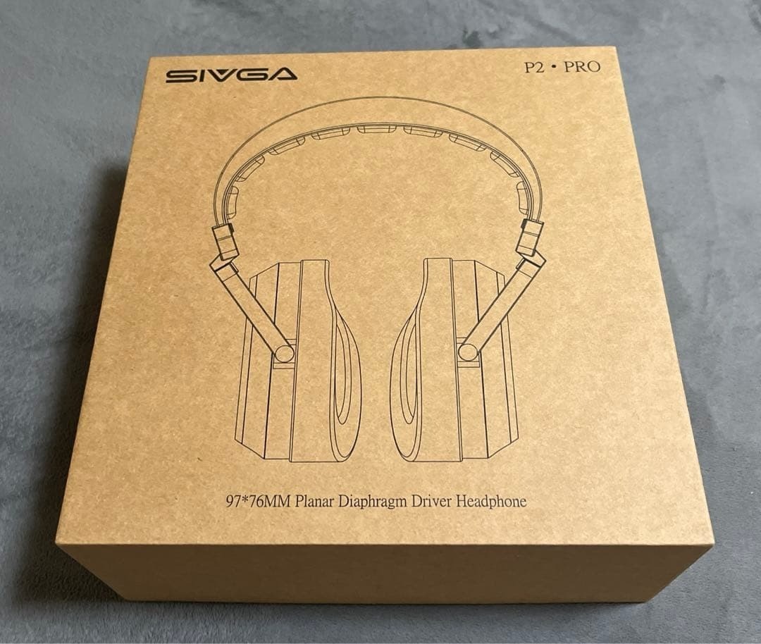 SIVGA P2 Pro Planar Magnetic Headphones 32Ω Sapphire Diaphragm Red Oak 4.4mm