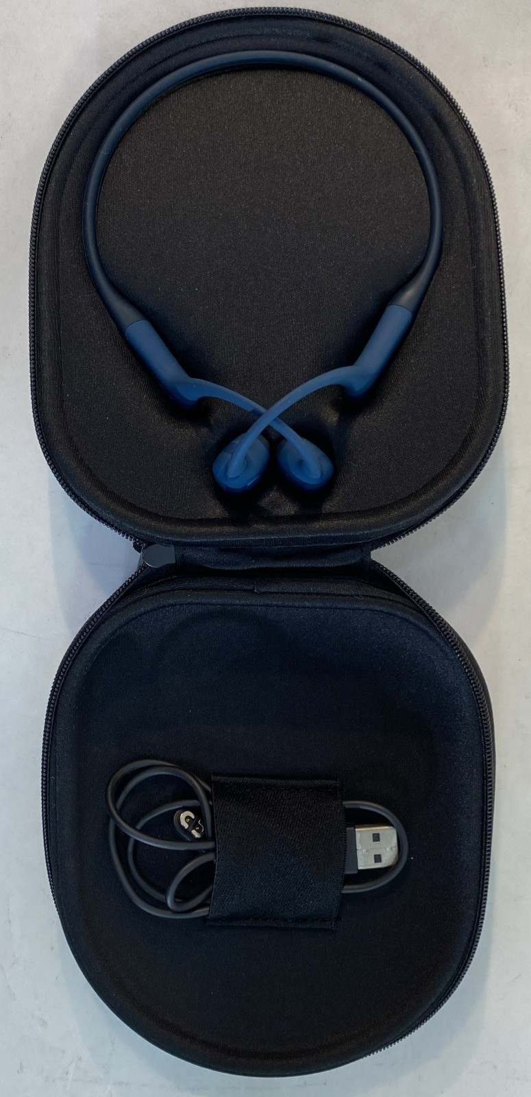 Shokz OpenRun Pro Open-Ear (Behind the Neck) Bluetooth Headphones – Blue