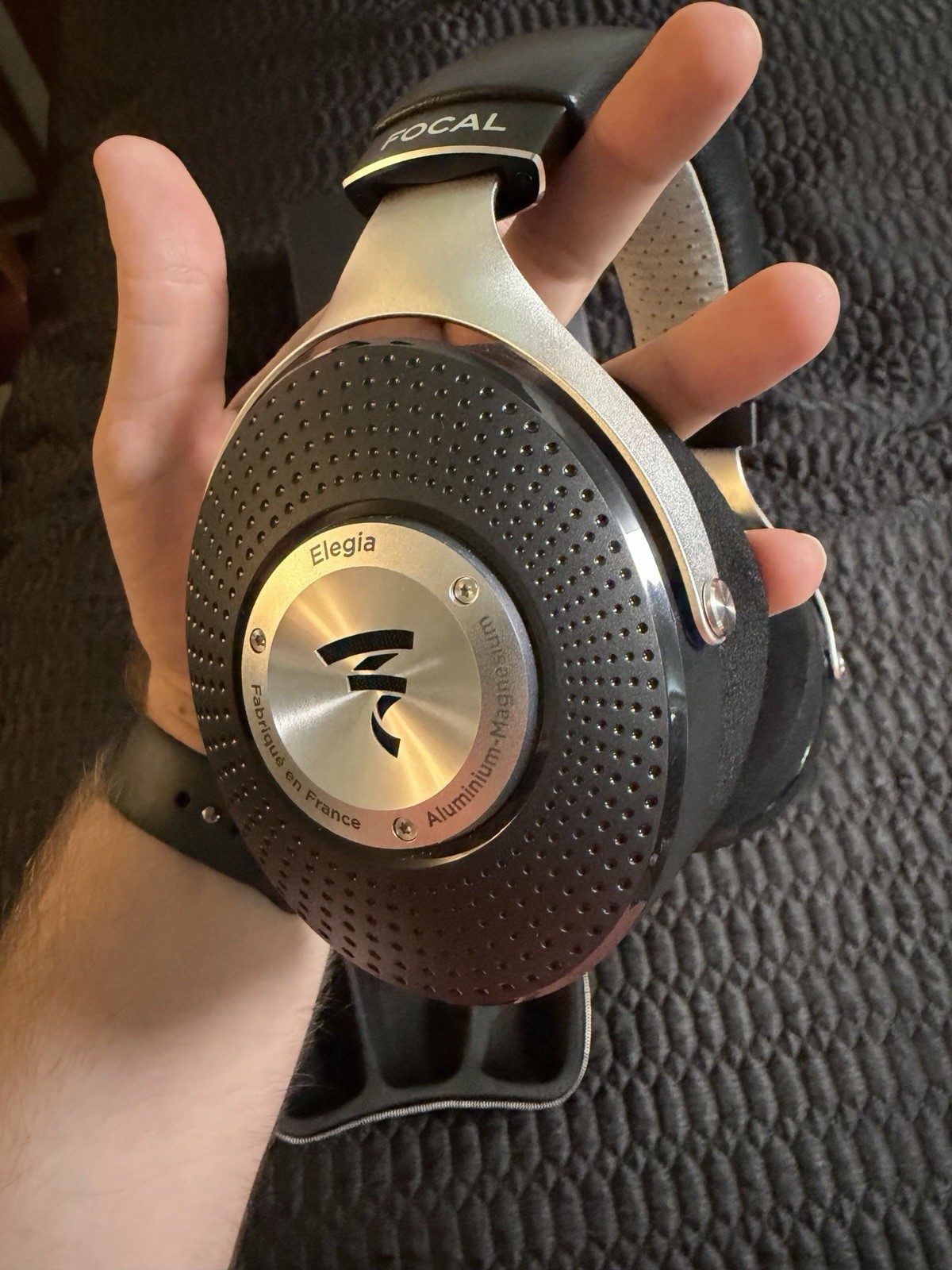 Focal Elegia – Over the Ear Wired Audiophile HiFi Headphones – Black and Silver