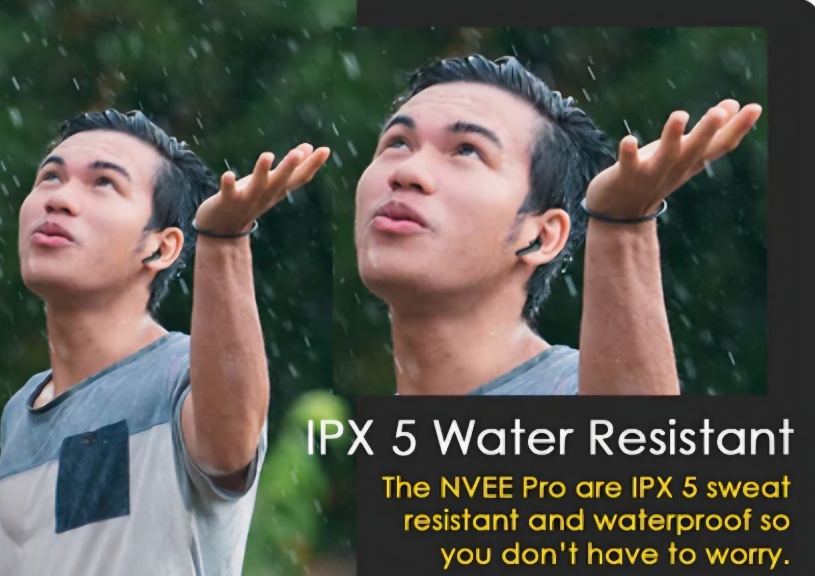 Z5) Azpen Pro Wireless Water Resistant Noise Cancelling Powerful Bass Earbuds