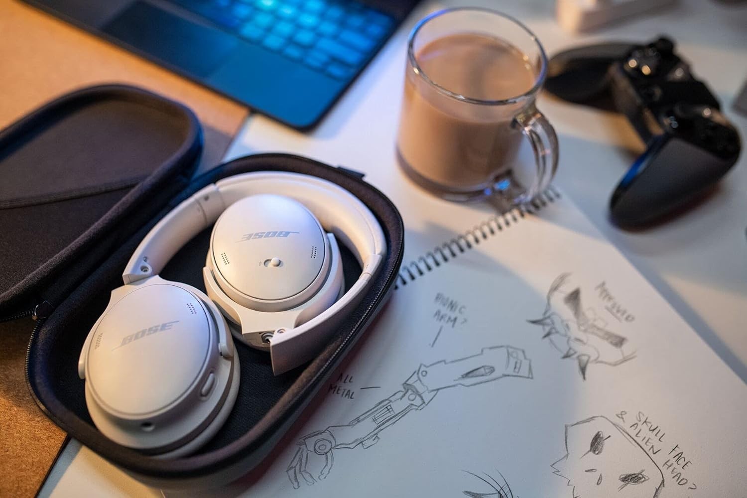 Bose QuietComfort 45 Noise Cancelling Bluetooth Headphones – Pristine