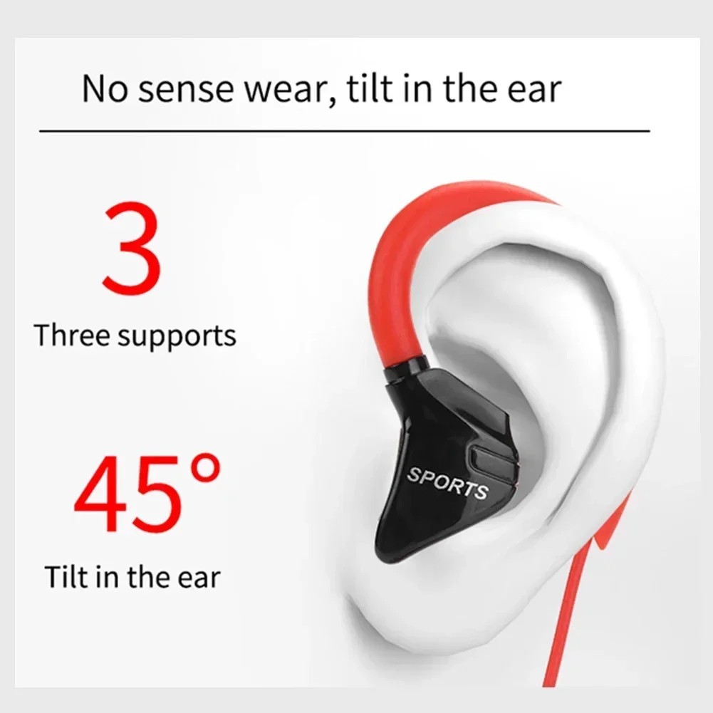 In-Ear Wired Sport Running Earphone Earbuds Over ear Hook Headphone 3.5mm w/MIC