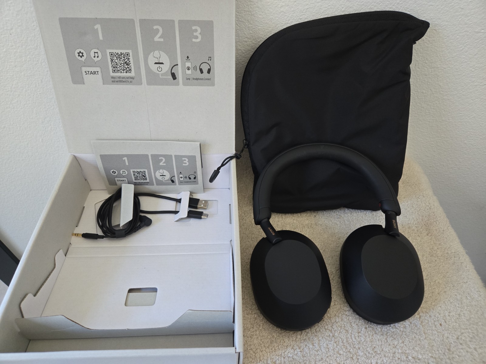 Sony WH-1000XM5SA Wireless Active Noise Cancellation Bluetooth Headphones – NOB