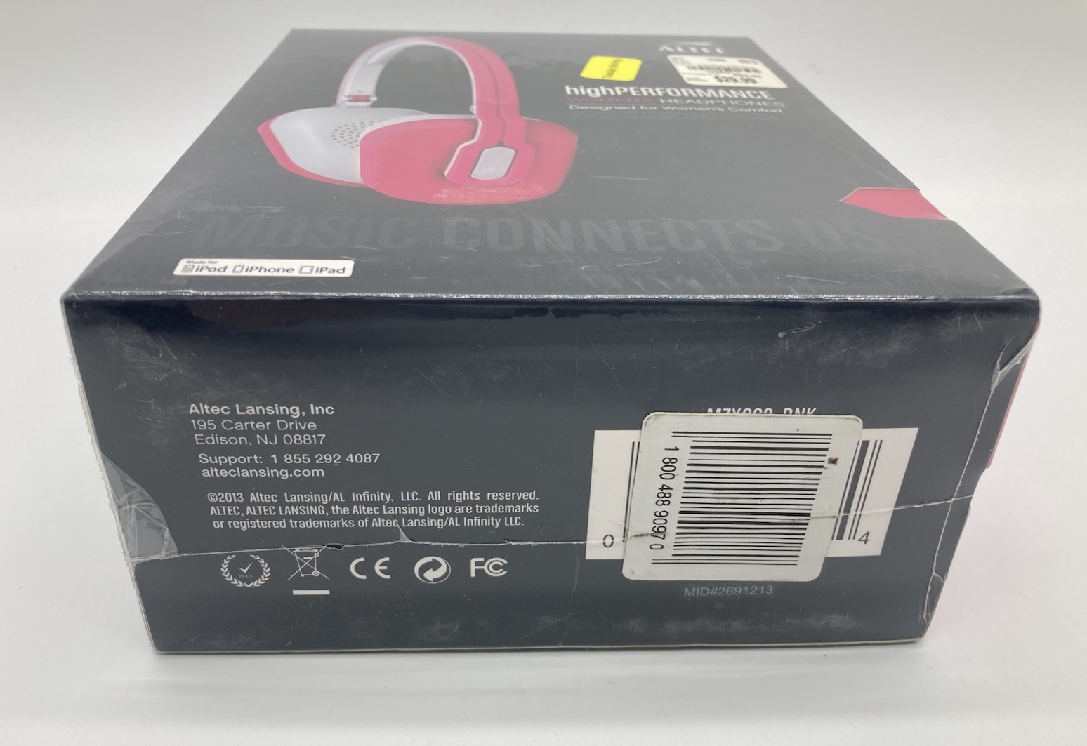 Altec High Performance Women’s Headphones Red 2013 New Sealed