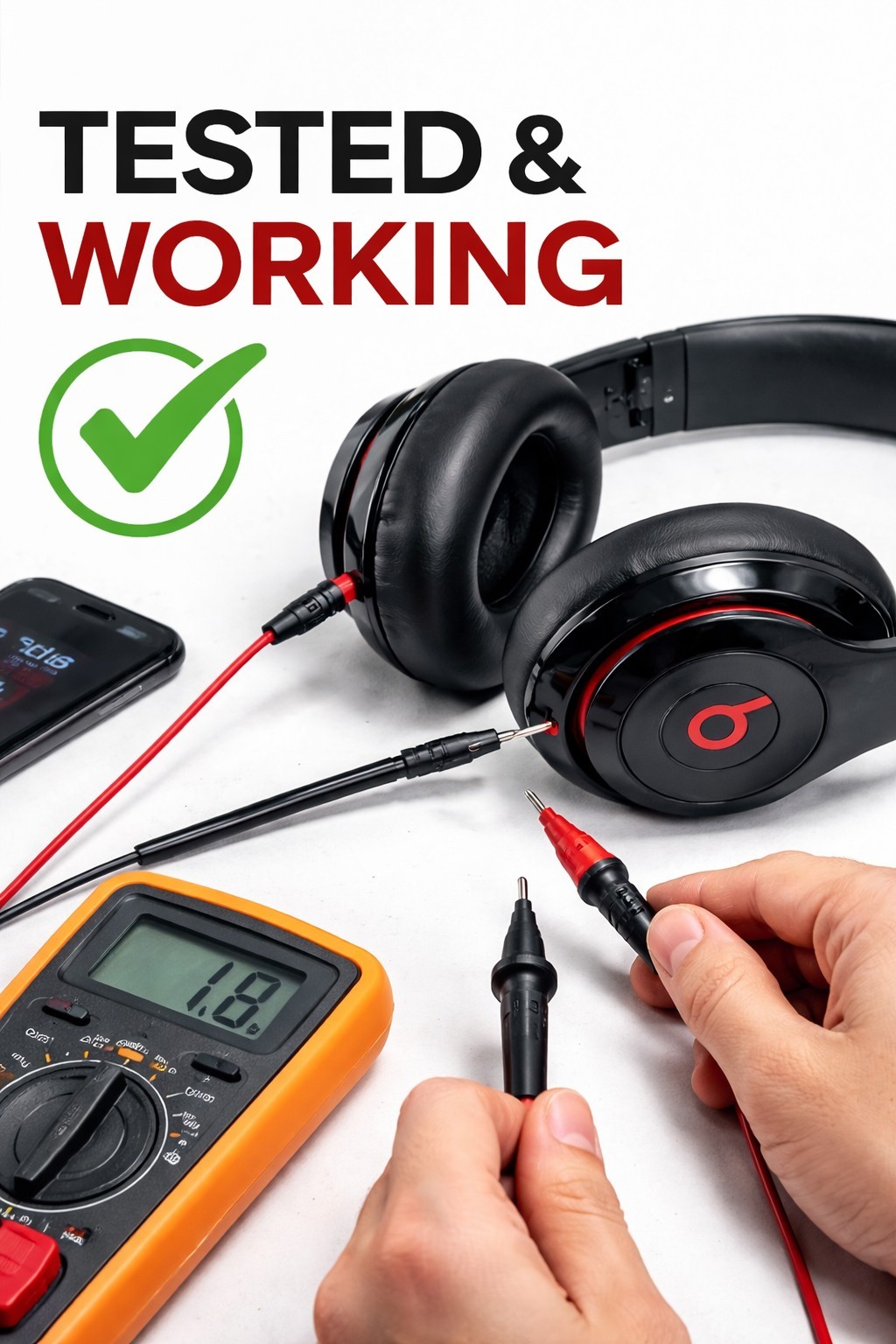 Beats Studio 2 Wired ( NOT WIRELESS) Ear Headphones – Black Glossy
