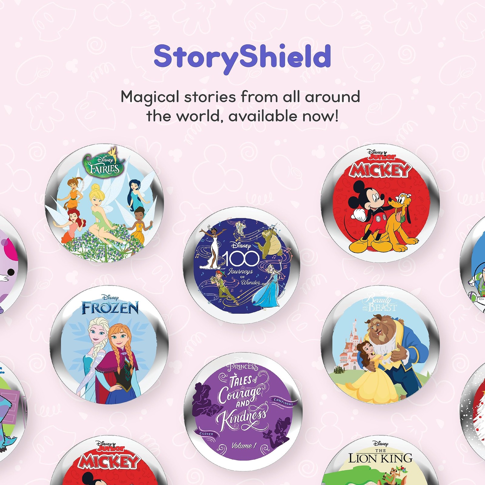 STORYPHONES Disney Edition StoryPhones BuddyPhones Cosmos Fun On Ear Pink