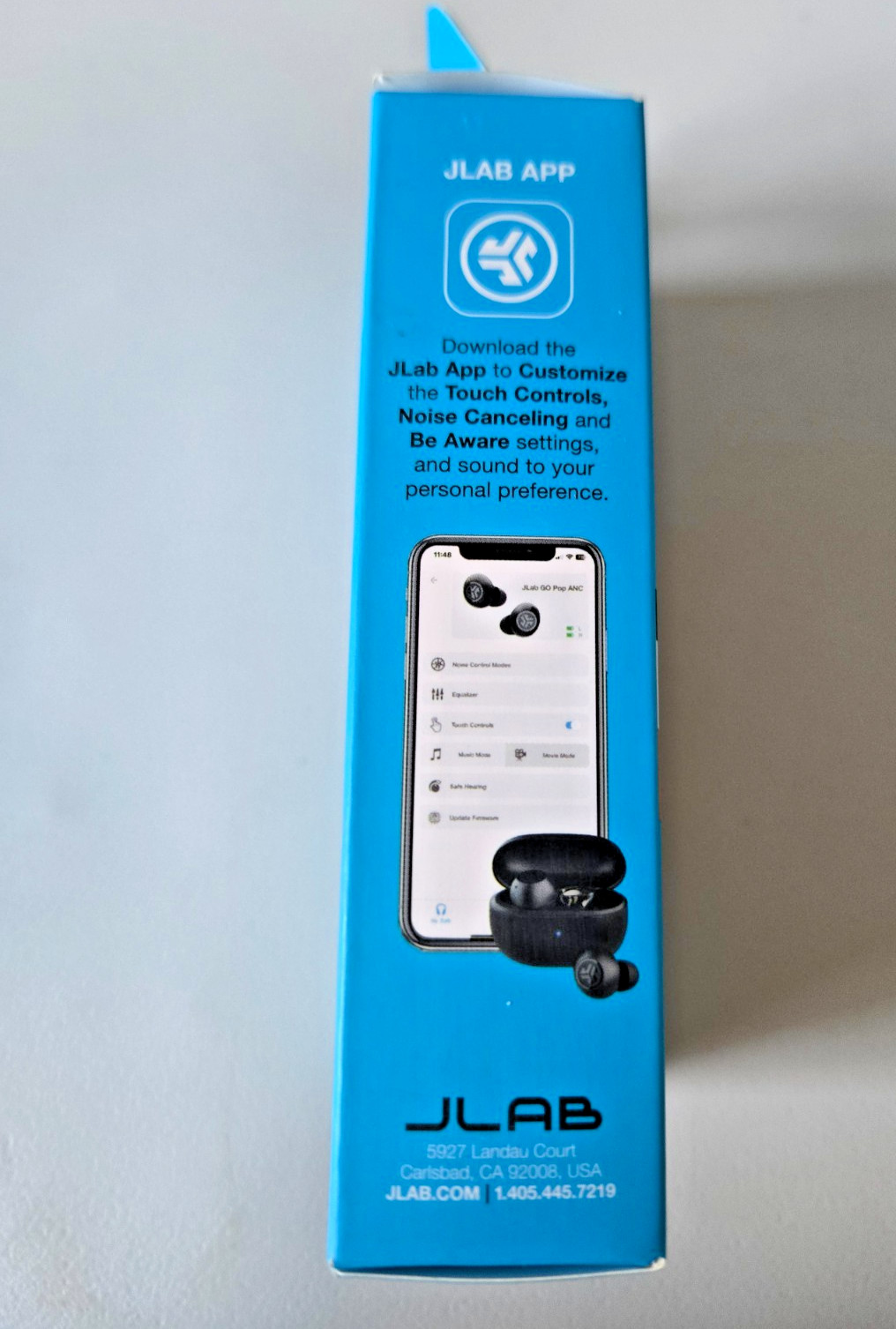 JLab Go Pop ANC True Wireless Earbuds , 24+ Hr Playtime, Bluetooth, Android/iOS