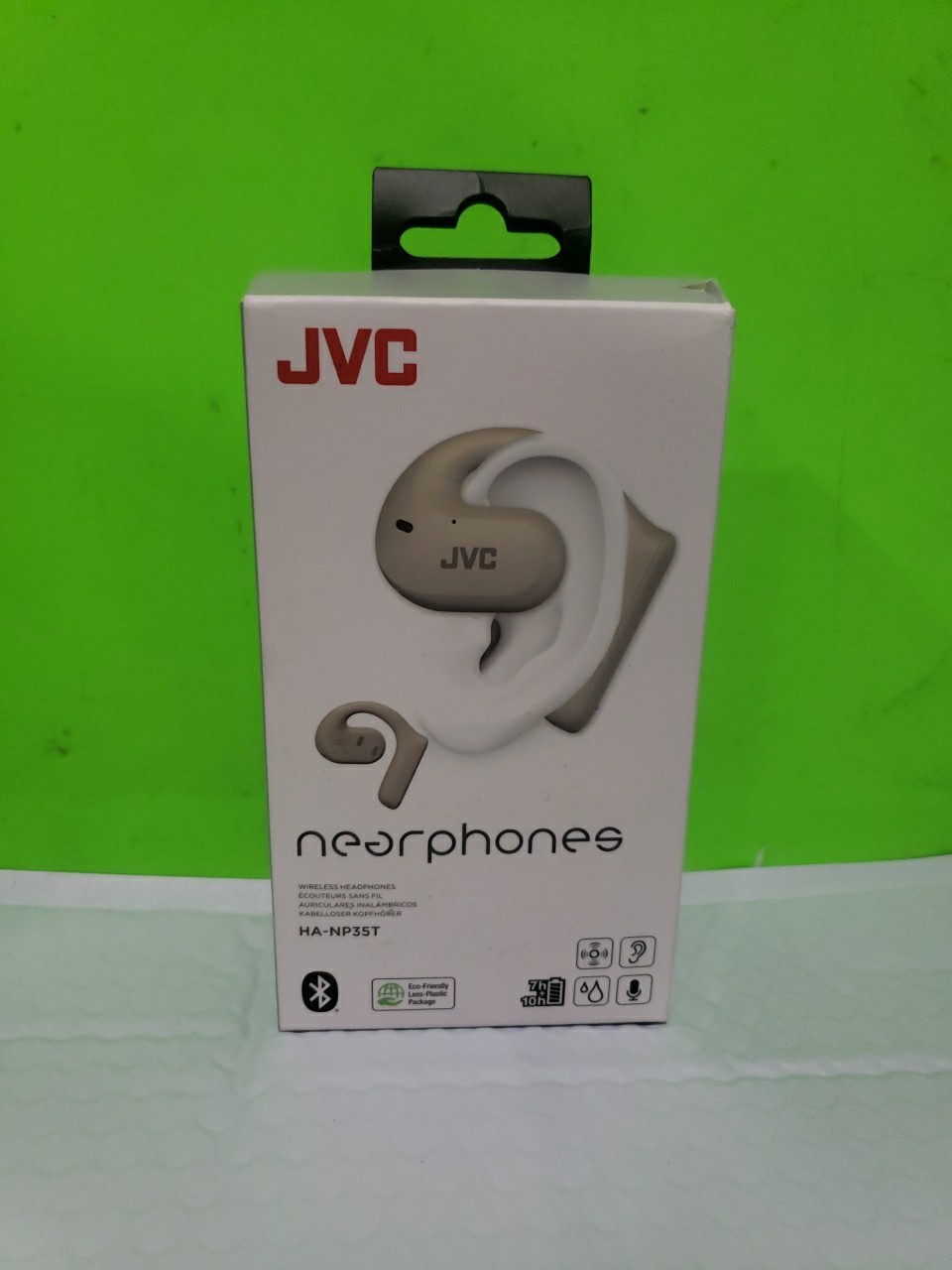 JVC Kenwood Victor HA-NP35T Wireless Earphones Bluetooth Nearphones Good Conditi