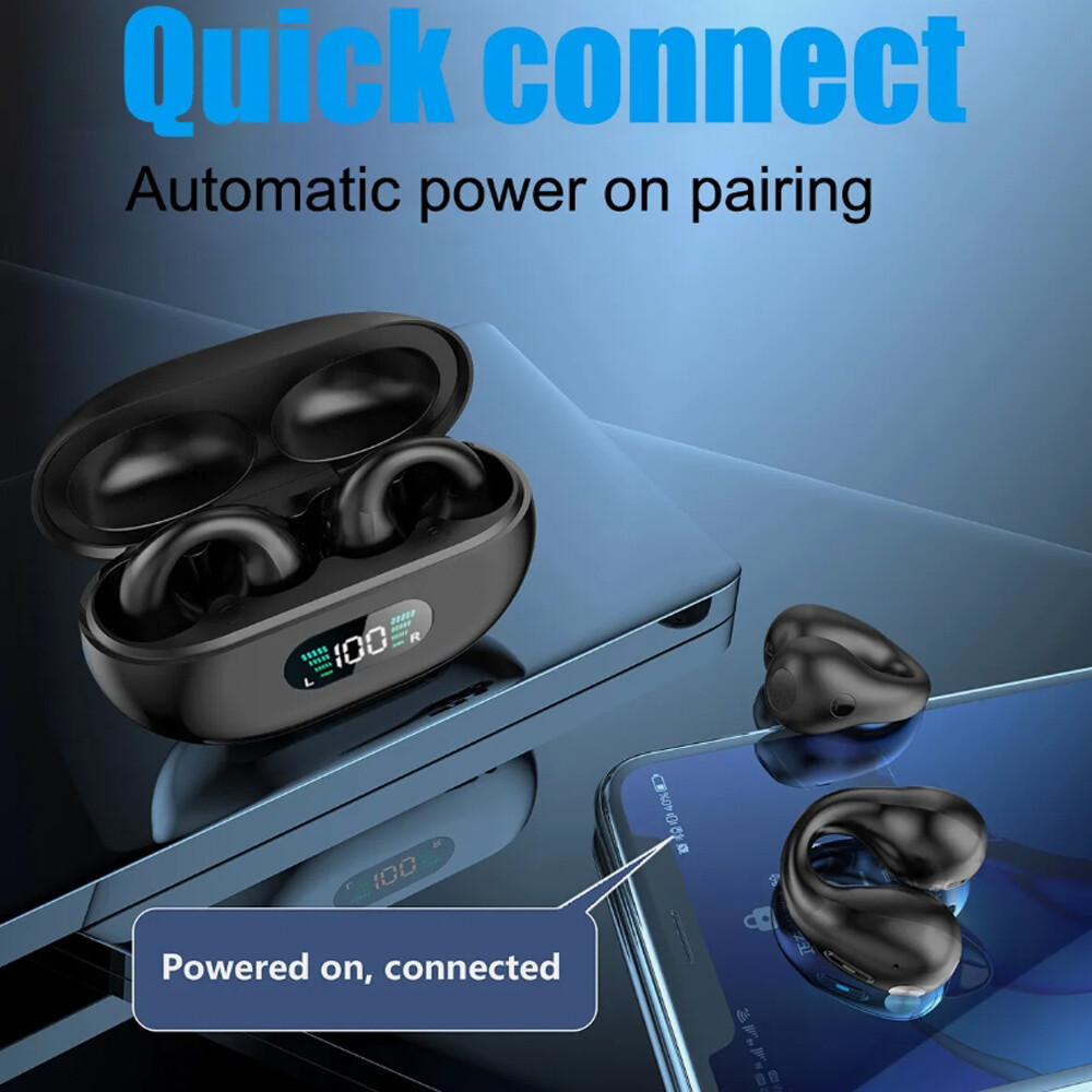 Outdoor Bone Conduction Headphones Wireless Earbuds Sport Headset Bluetooth 5.3