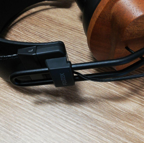 Fostex T60RP Stereo Audiophile Headphones Stereo Over Ear Wood Grain Used Japan