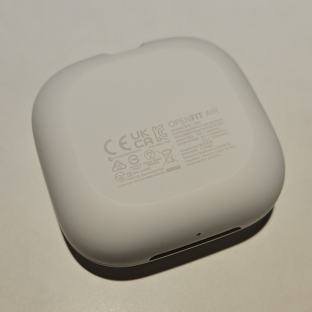 Shokz OpenFit Air T511 Open-Ear True Wireless REPLACEMENT Charging Case WHITE