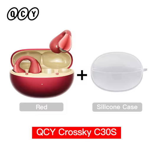 QCY Crossky C30S Open Ear Earbuds LDAC Bluetooth 6.0 Sports Clip