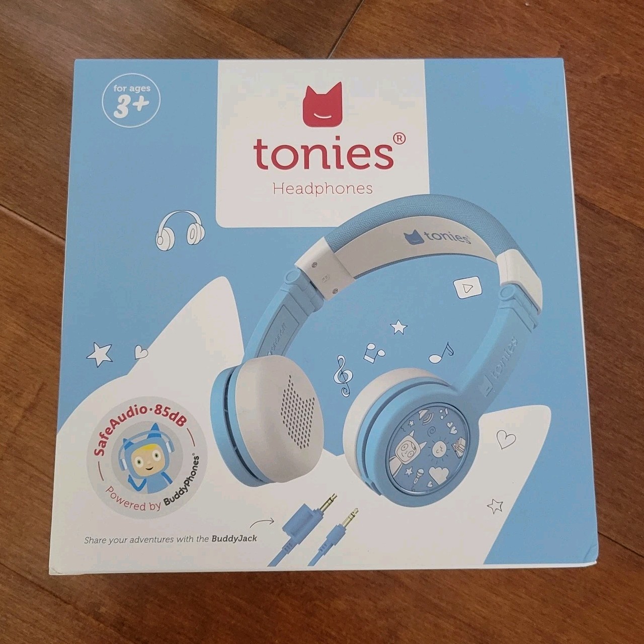 Tonies Headphones Light Blue Accessory Brand New Sealed Ages 3 Music Sound Buddy