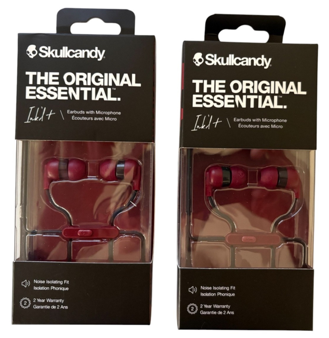 2 X Skullcandy Wired S2IMY-M685 The Original Essential Earbuds With Microphone