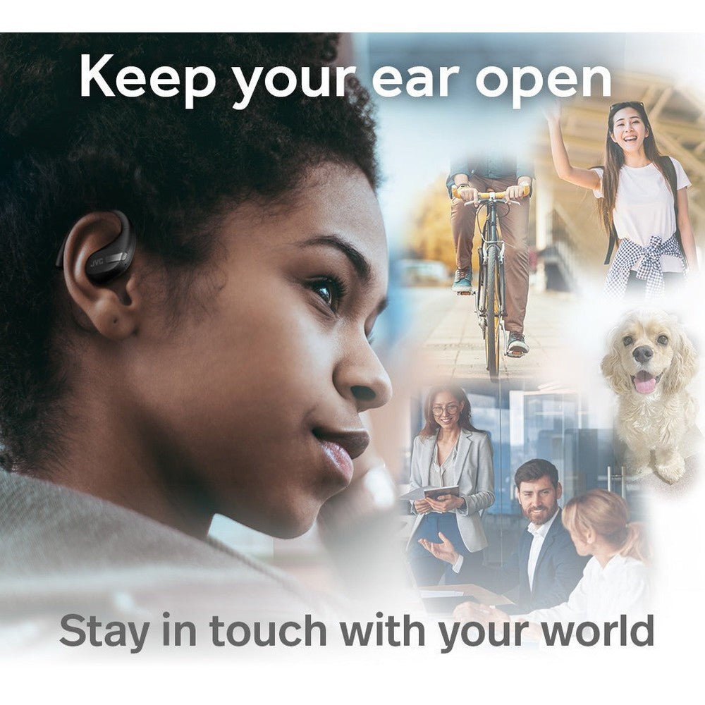 JVC New Nearphones Open Ear True Wireless Headphones – HANP50T