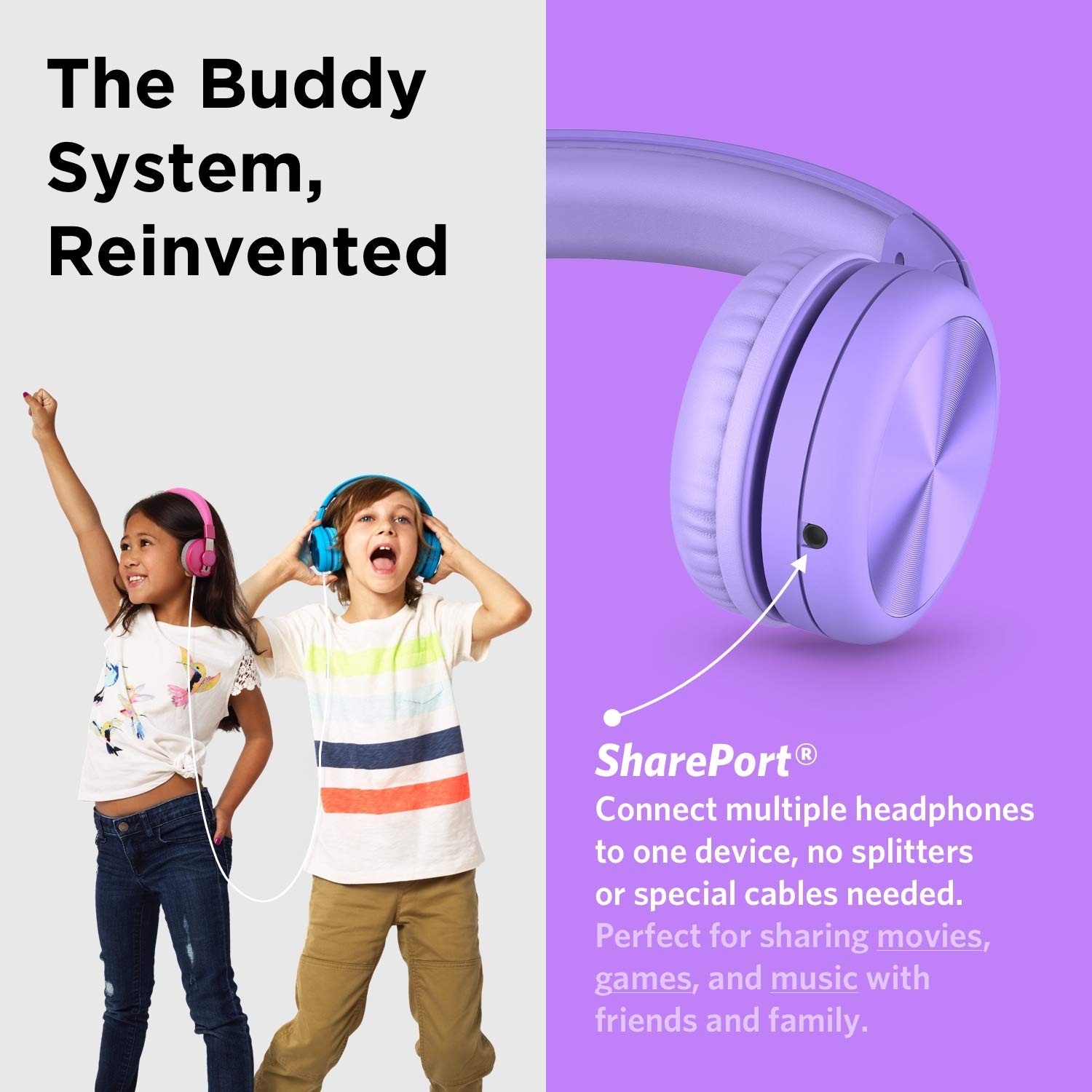 LilGadgets Connect+ Pro Wired Kids Headphones for School with Microphone, Vol…