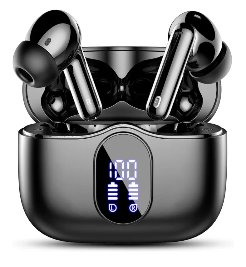 wireless noise canceling waterproof stereo bass in-ear bluetooth earbuds