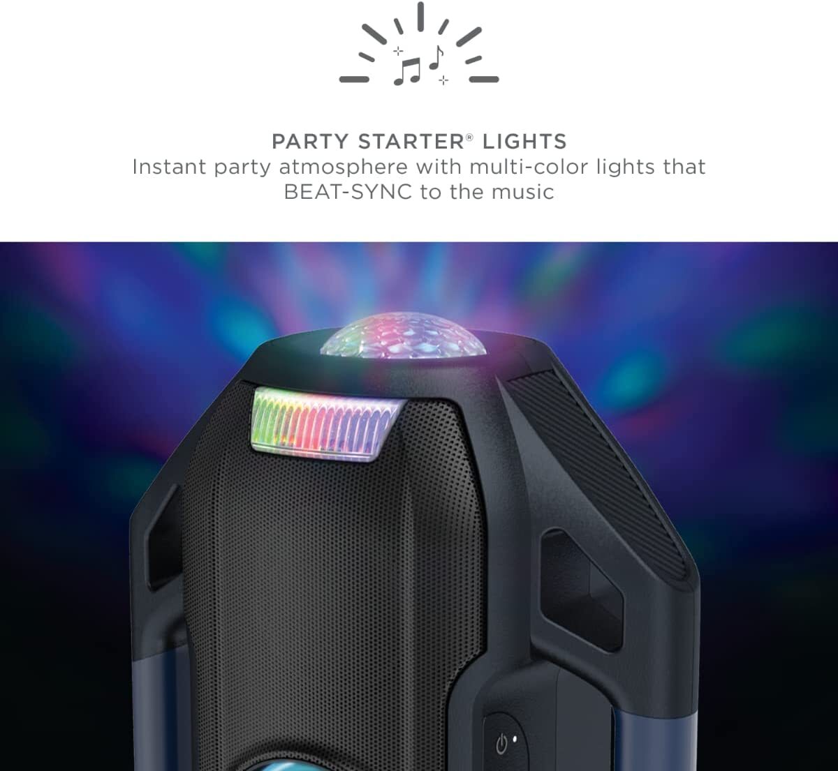 ION Party Splash Waterproof with Lights and Bluetooth Speaker