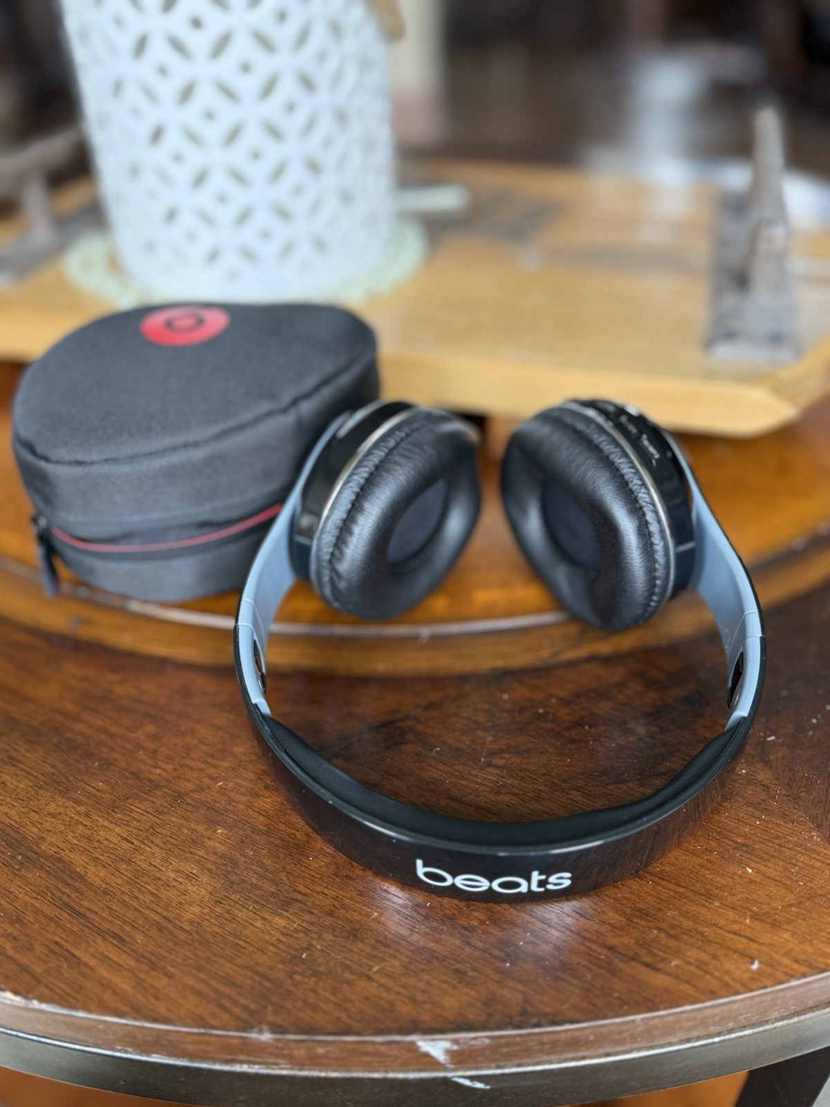 Beats By Dre On Ear Bluetooth Headphones Untested (No Charger) with Case, Black!