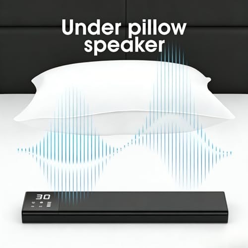 Pillow Speaker for Sleeping, Bone Conduction Under Pillow Speaker for Black