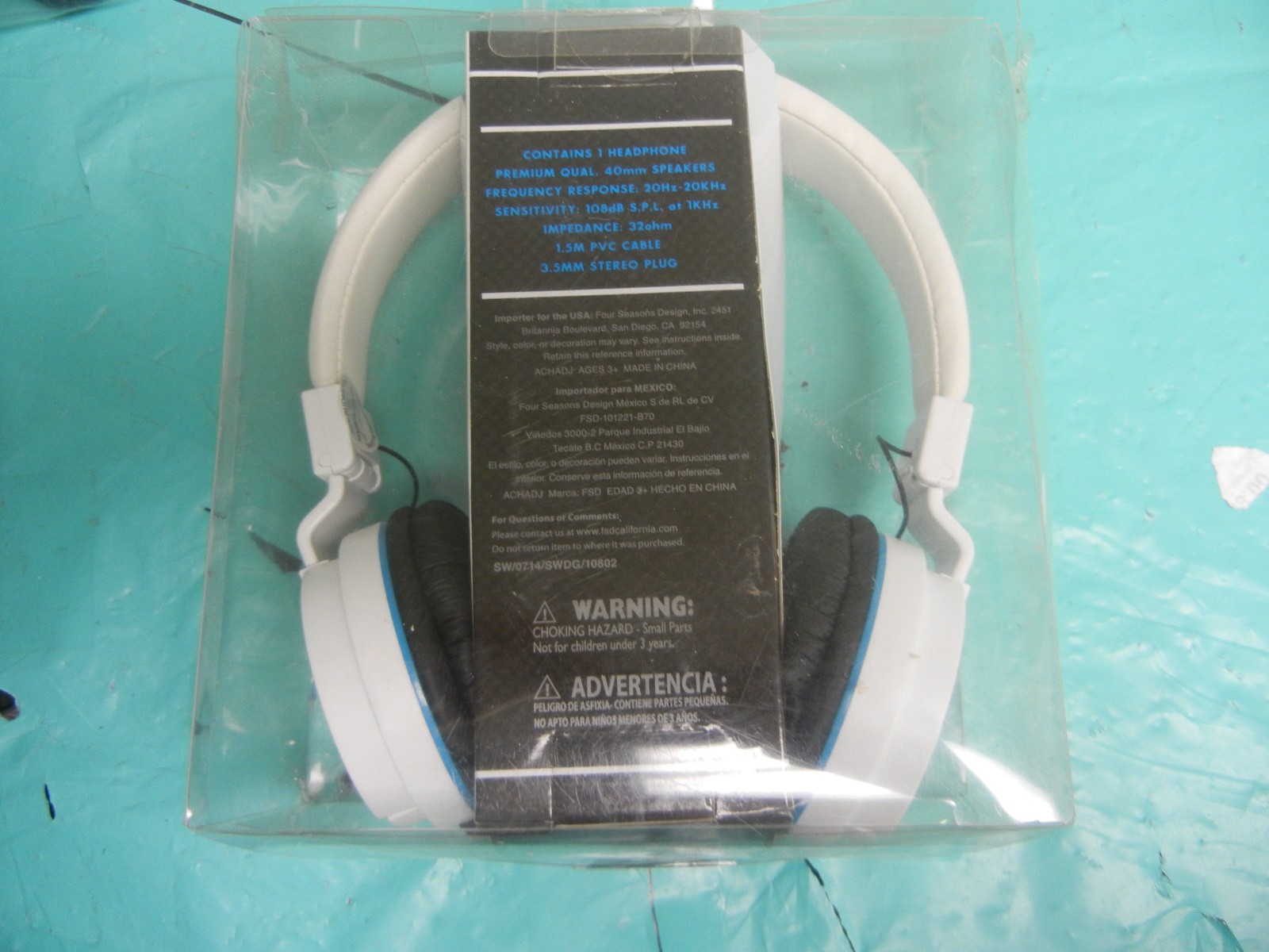 Audio Council Stealth LTD Edition Over The Ear Headphones WHITE WIRED NEW