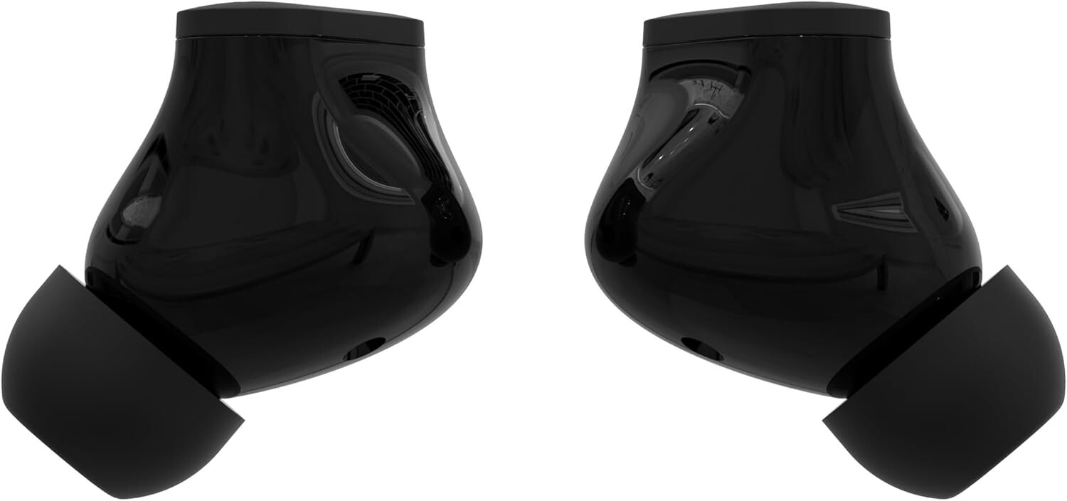 IQ Sound Black True Wireless Speaker Stereo Bluetooth Earbuds with Charging Case