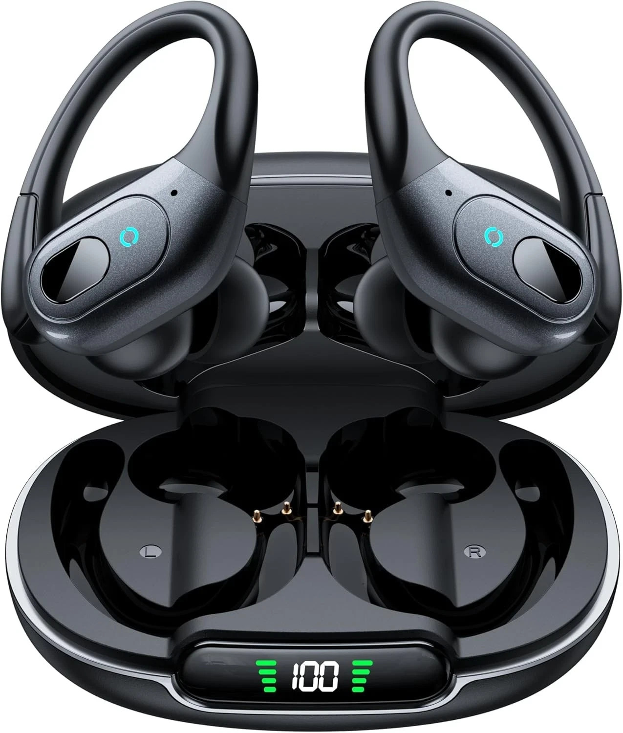 occiam ANC Wireless Earbuds 90H Over-Ear Hook IPX7