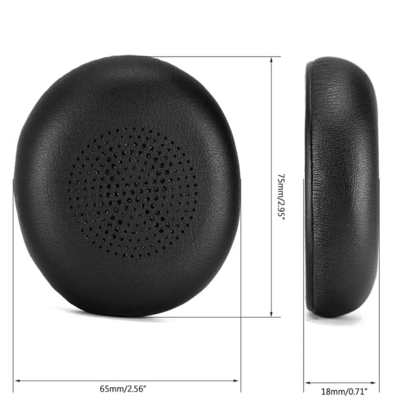 Replacement Leather Ear Pads Cushions For JABRA ELITE 45H Evolve2 65 Headphone