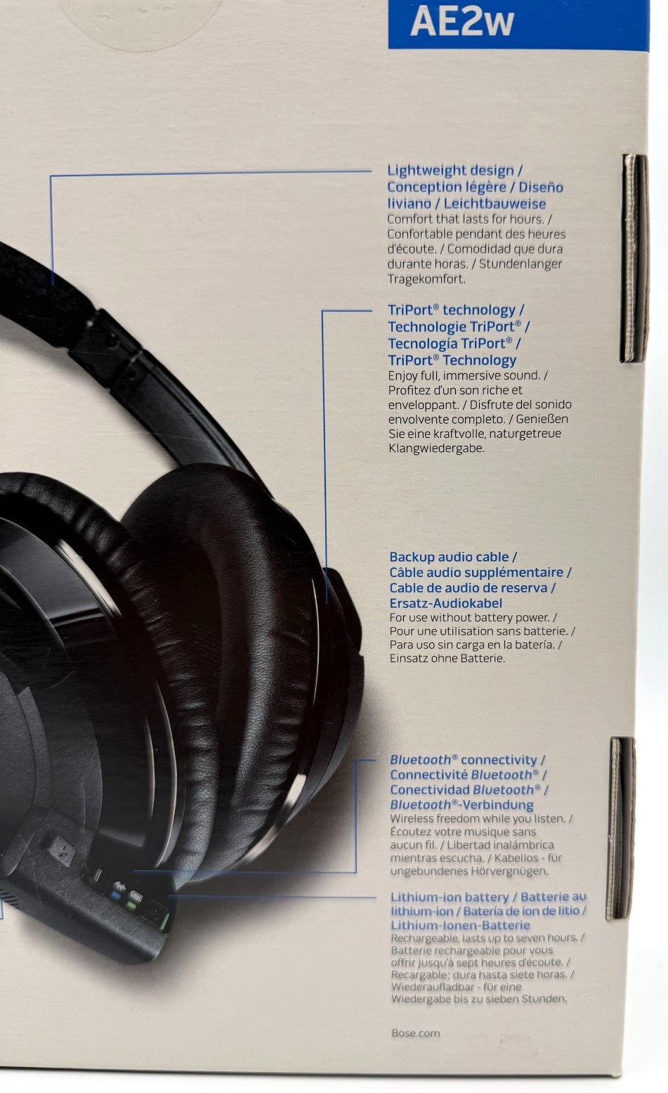 BOSE AE2w Bluetooth Wireless or Wired Headphones Apple compatible FACTORY SEALED