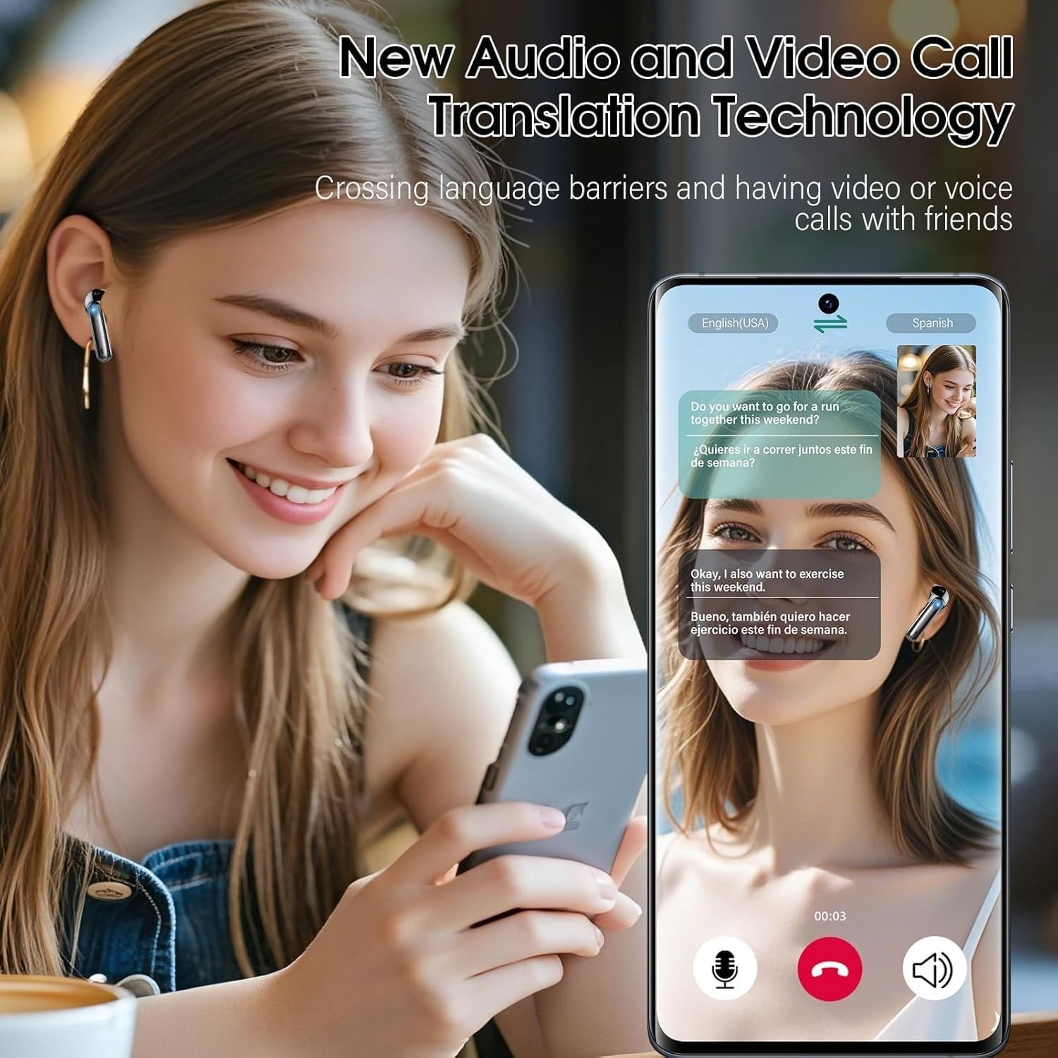 AI-Powered Translator Earbuds: 6 Modes, 164 Languages, No Subscription, 40 Hours
