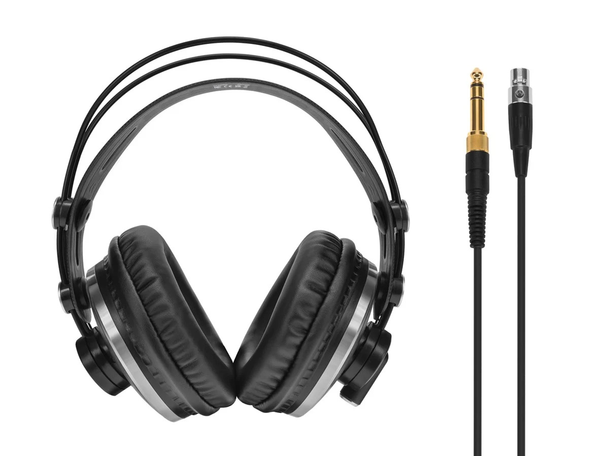 Monoprice Over Ear Closed-Back Pro Studio Headphones For Recording Monitoring